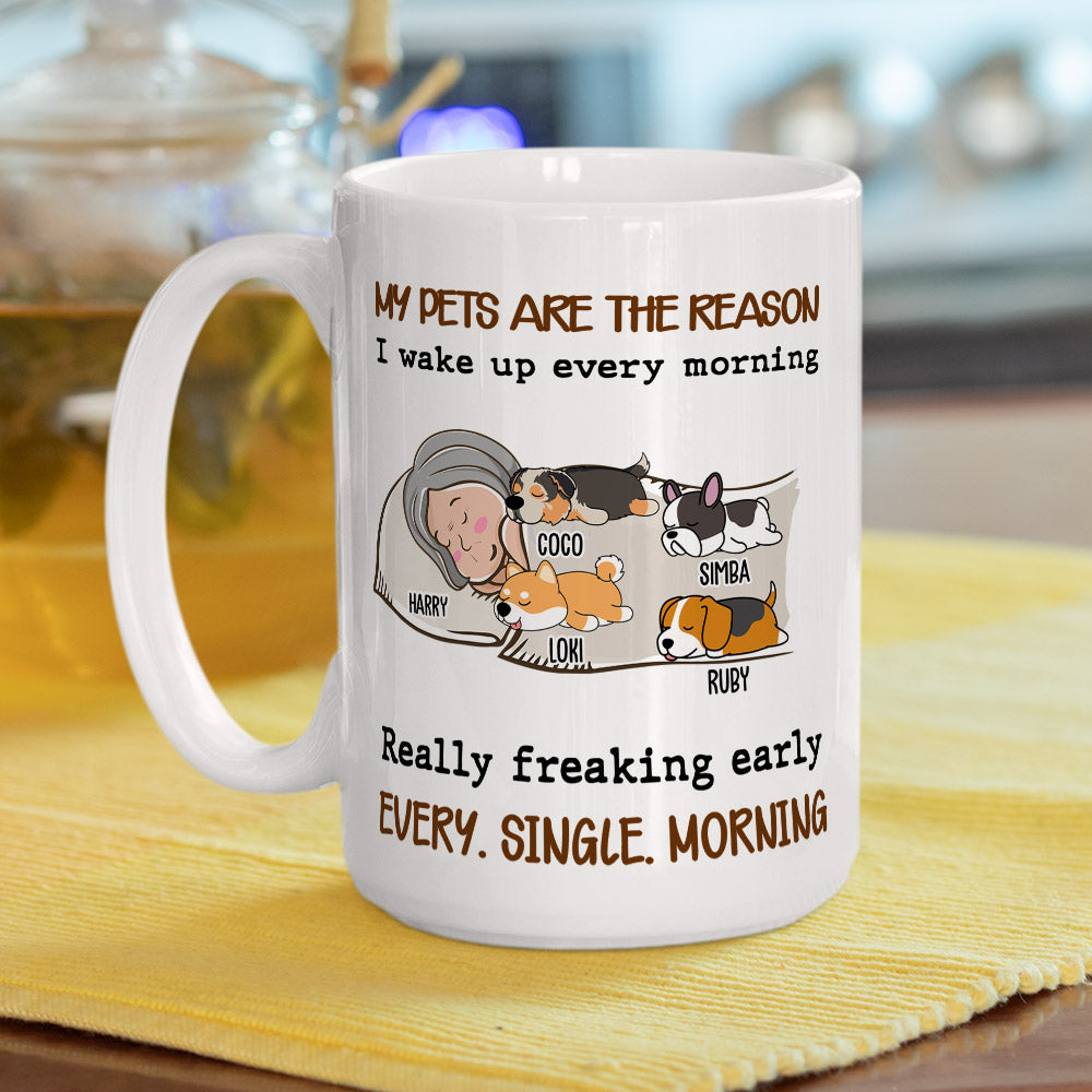Personalized 'My Pet Is The Reason' Custom Coffee Mug - Ideal Gift for Pet Lovers