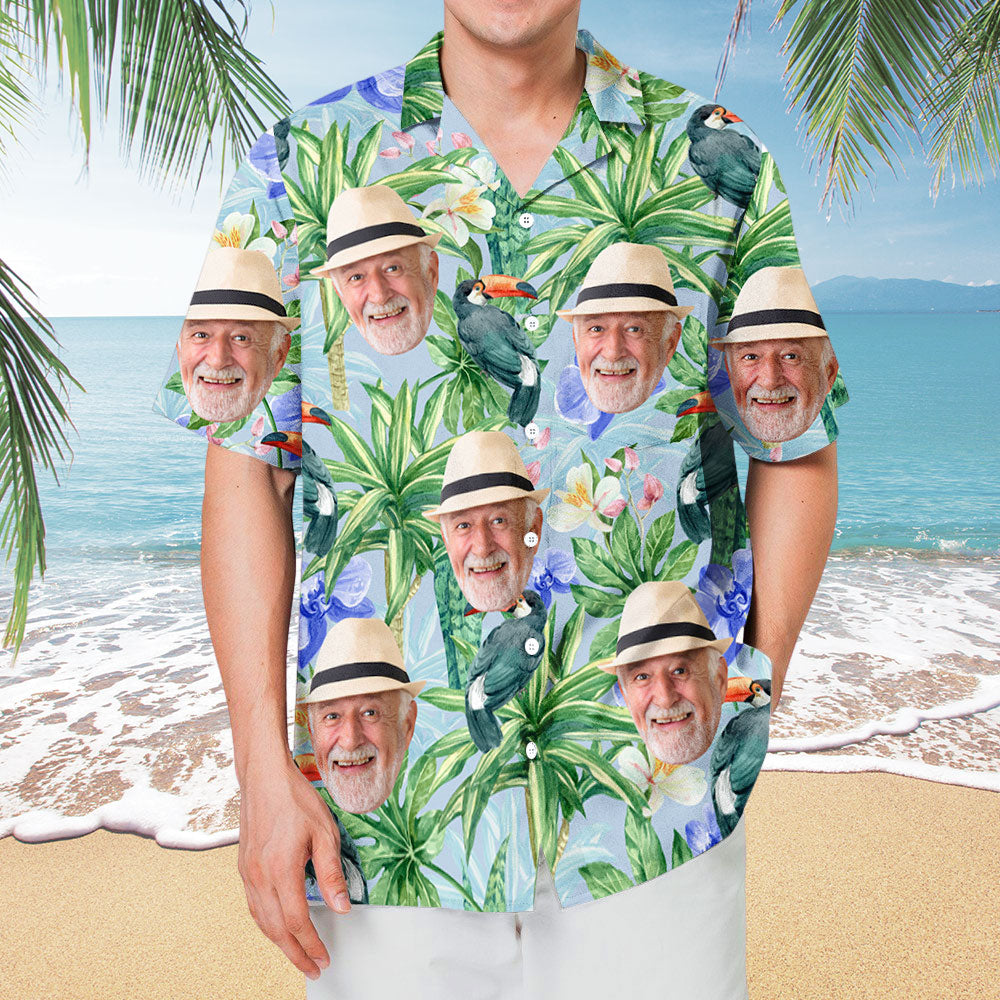 Personalized Custom Hawaiian Shirt with Funny Pet Face - Ideal Gift for Pet Lovers