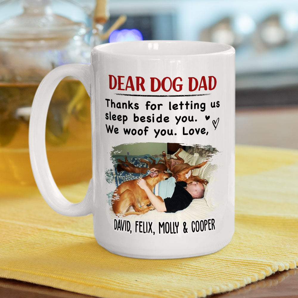 Personalized Sleep Beside You Photo Coffee Mug - Ideal Gift for Pet Lovers