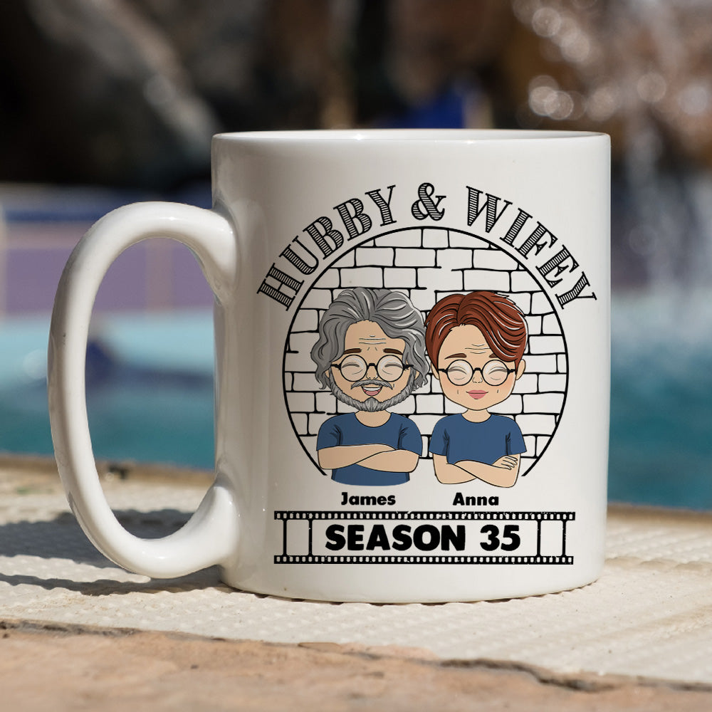 Hubby Wifey Personalized Customized Coffee Mugs - Ideal Gift for Couples