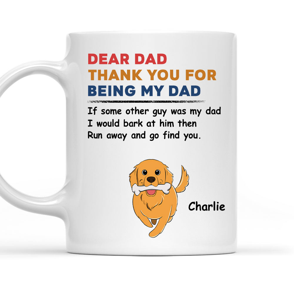 Personalized 'Thank You For Being My Dad' Custom Coffee Mug - Ideal Gift