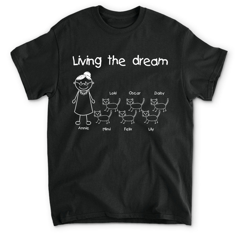 Living The Dream - Customizable Unisex Personalized Pet Lover T-shirt