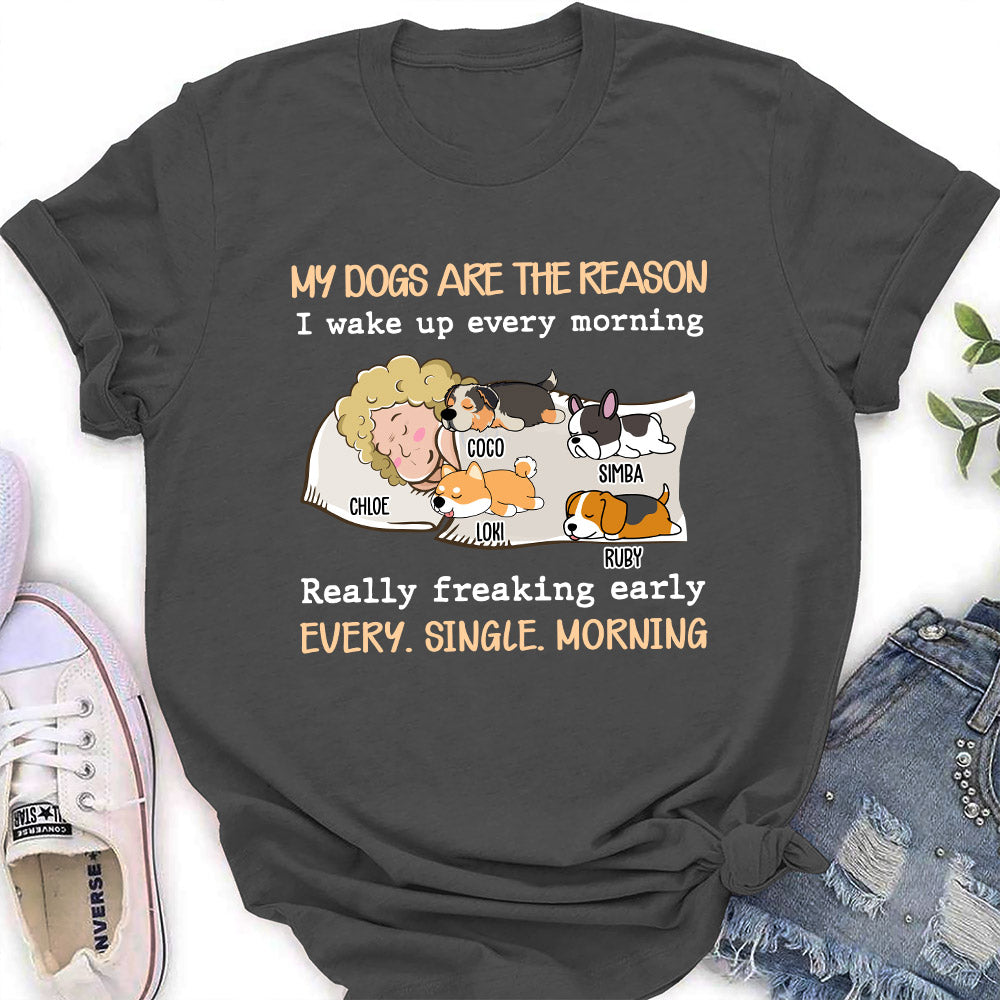 Personalized Custom Women's 'My Pet Is The Reason' T-shirt for Pet Lovers