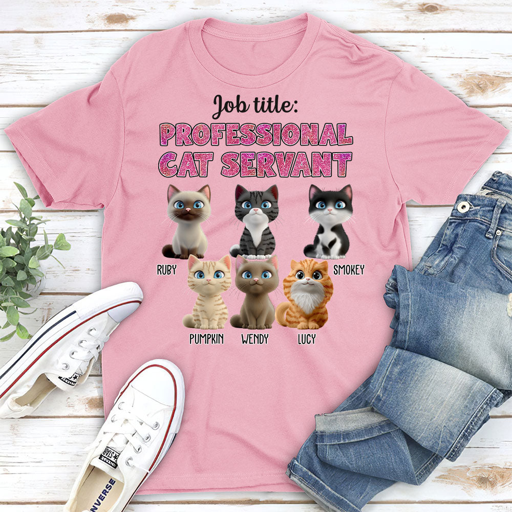 Cat Servant New Style - Customizable Unisex Personalized T-shirt for Pet Lovers
