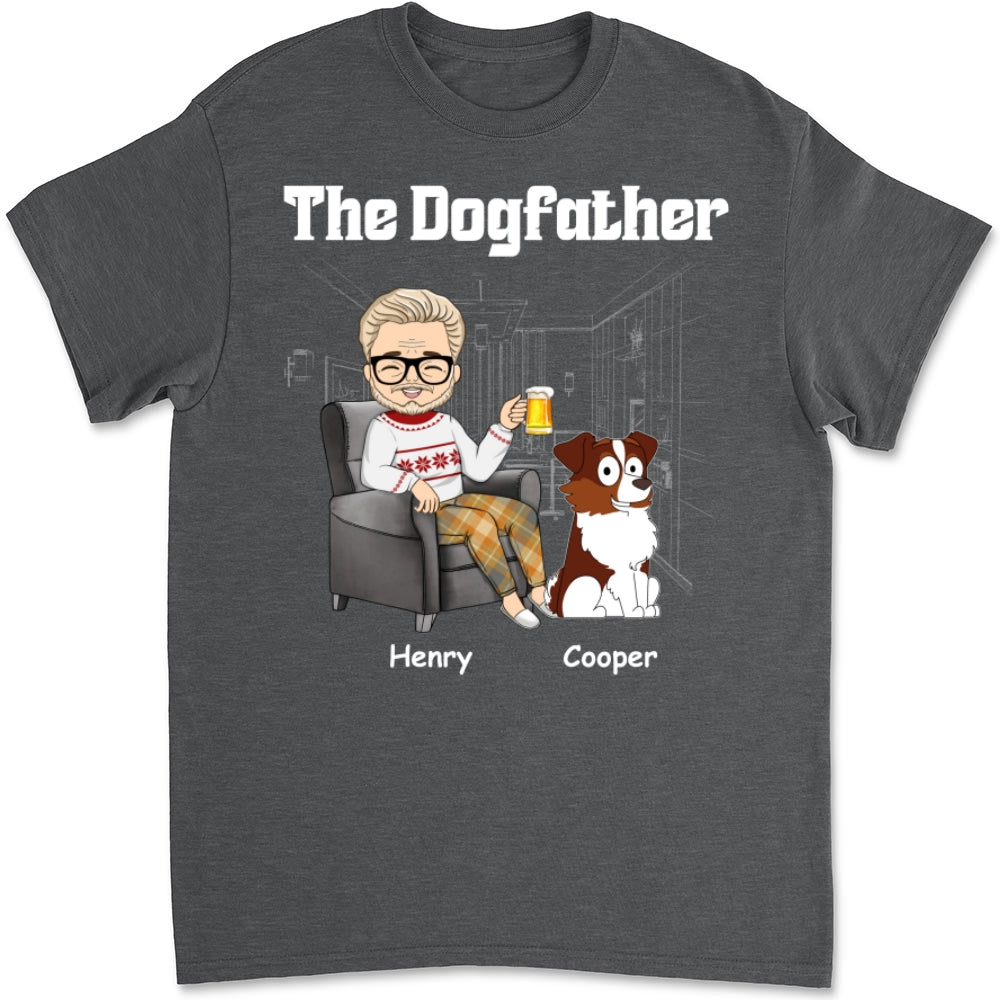 The Dog Mom Dad - Customizable Unisex Personalized T-shirt for Pet Lovers