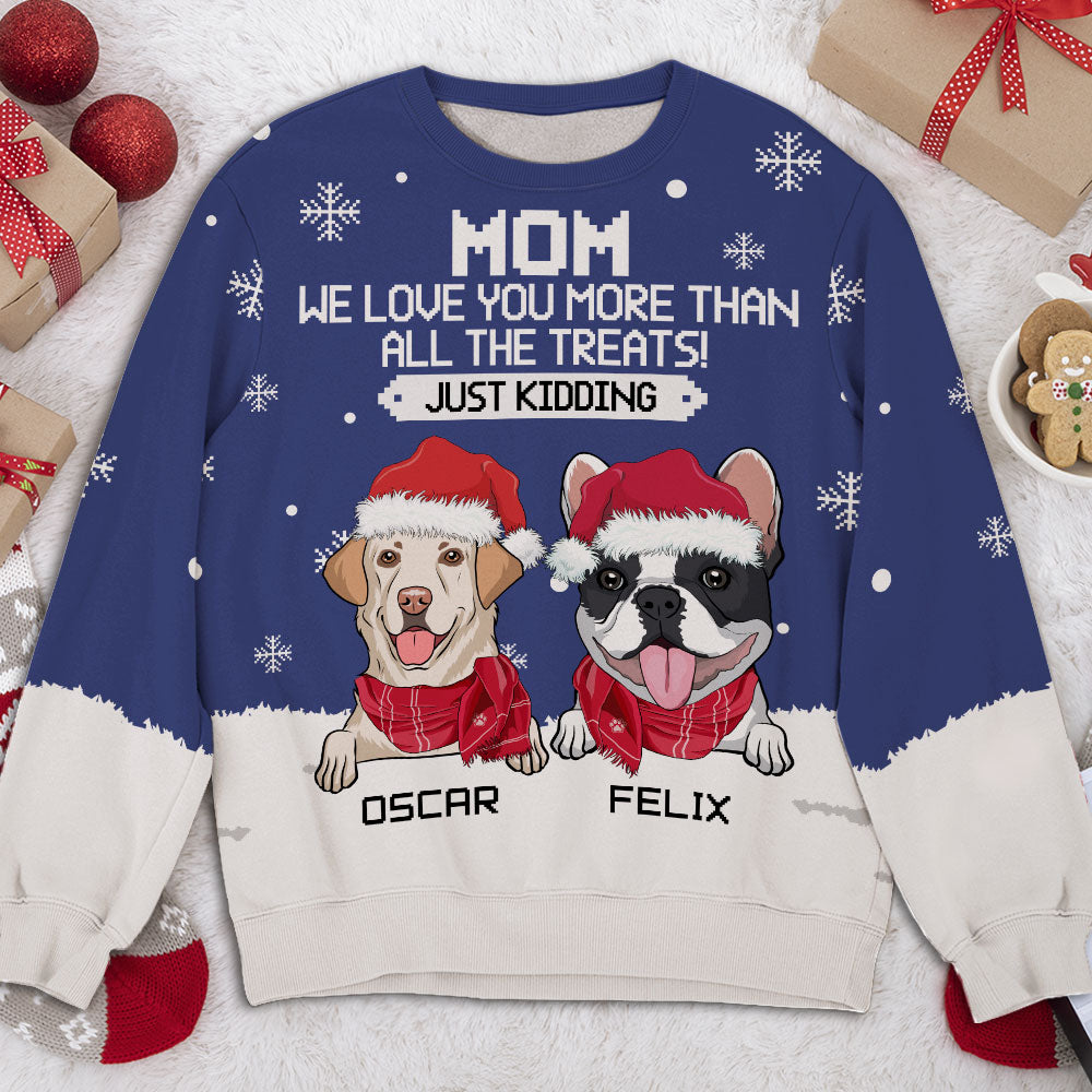 Unique Personalized All-Over-Print Sweatshirt for Pet Lovers