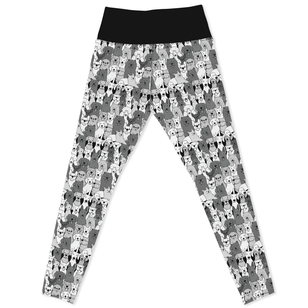 Dog Doodles High-Waisted Pet-Themed Women's Leggings for All Occasions
