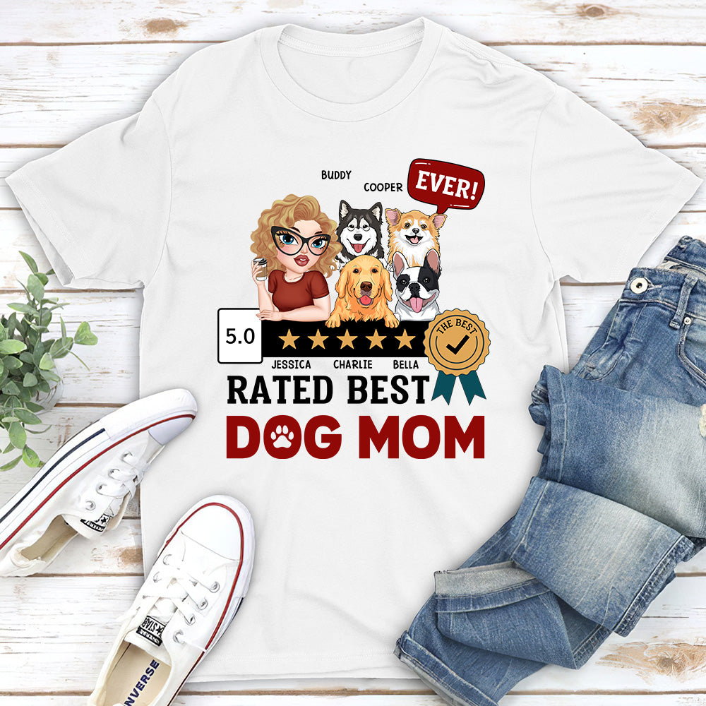 Top-Rated 'Best Dog Mom Ever' Personalized Custom Unisex T-Shirt