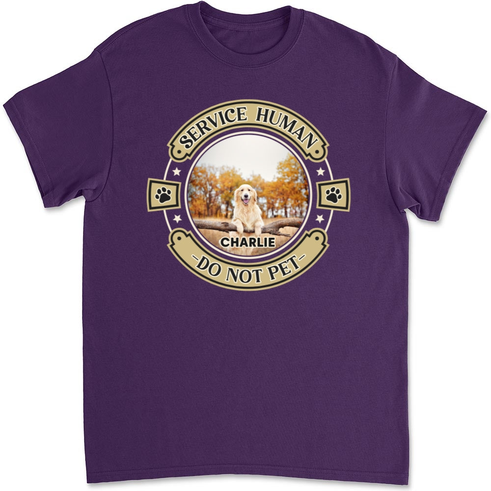 Personalized Custom Unisex Human and Dog Photo T-Shirt - Ideal Gift for Pet Lovers