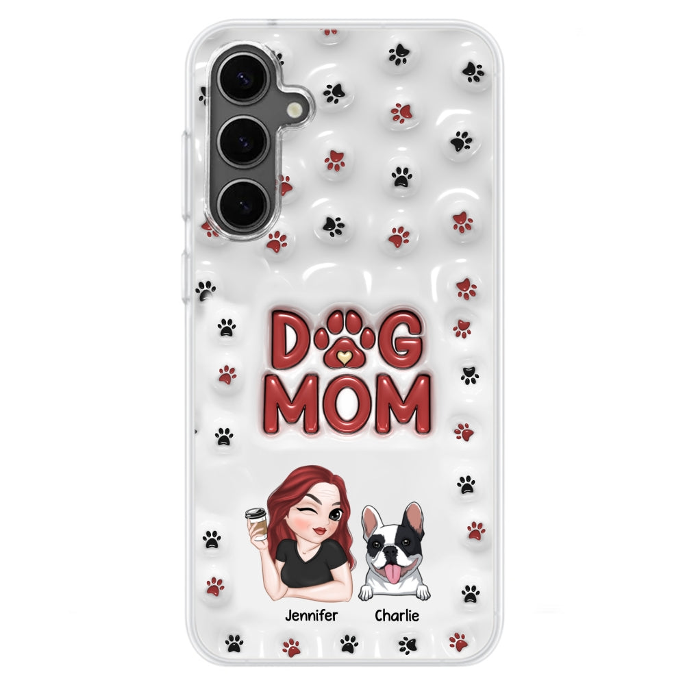 Adorable Dog Mom - Personalized 3D Inflated Effect Custom Phone Case