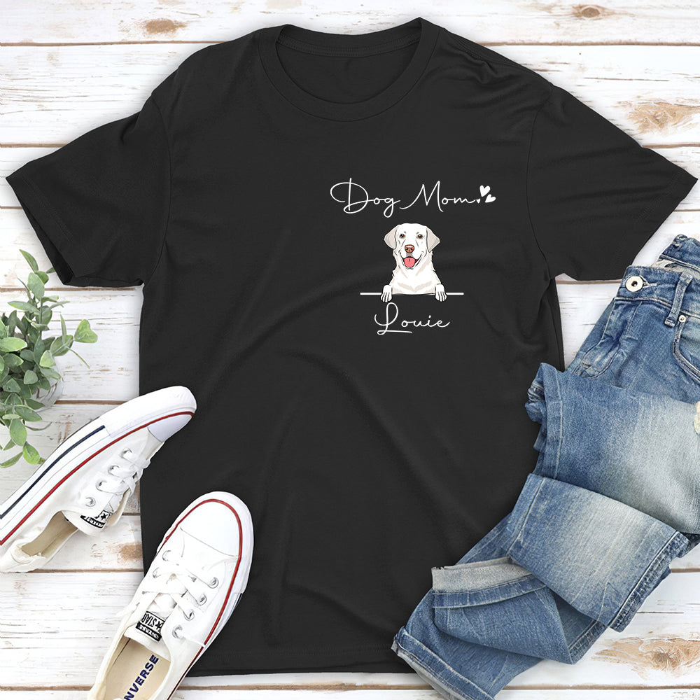 Personalized Custom Unisex Dog Mom Valentine T-shirt - Ideal Gift for Dog Lovers