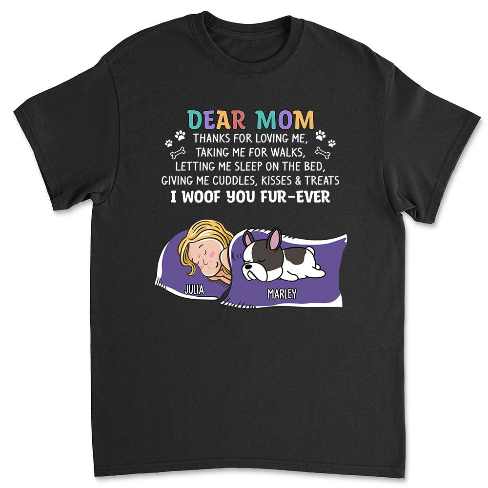 Personalized Custom Unisex 'Thanks for 2' Dog-themed T-shirt - Ideal Gift for Pet Lovers