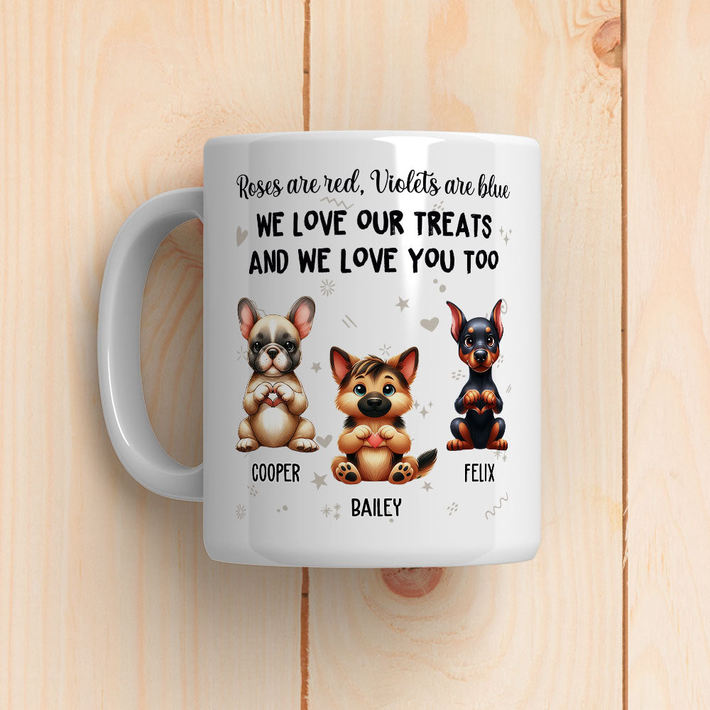 Love Treats Personalized Custom Coffee Mug - Ideal Gift for Pet Lovers