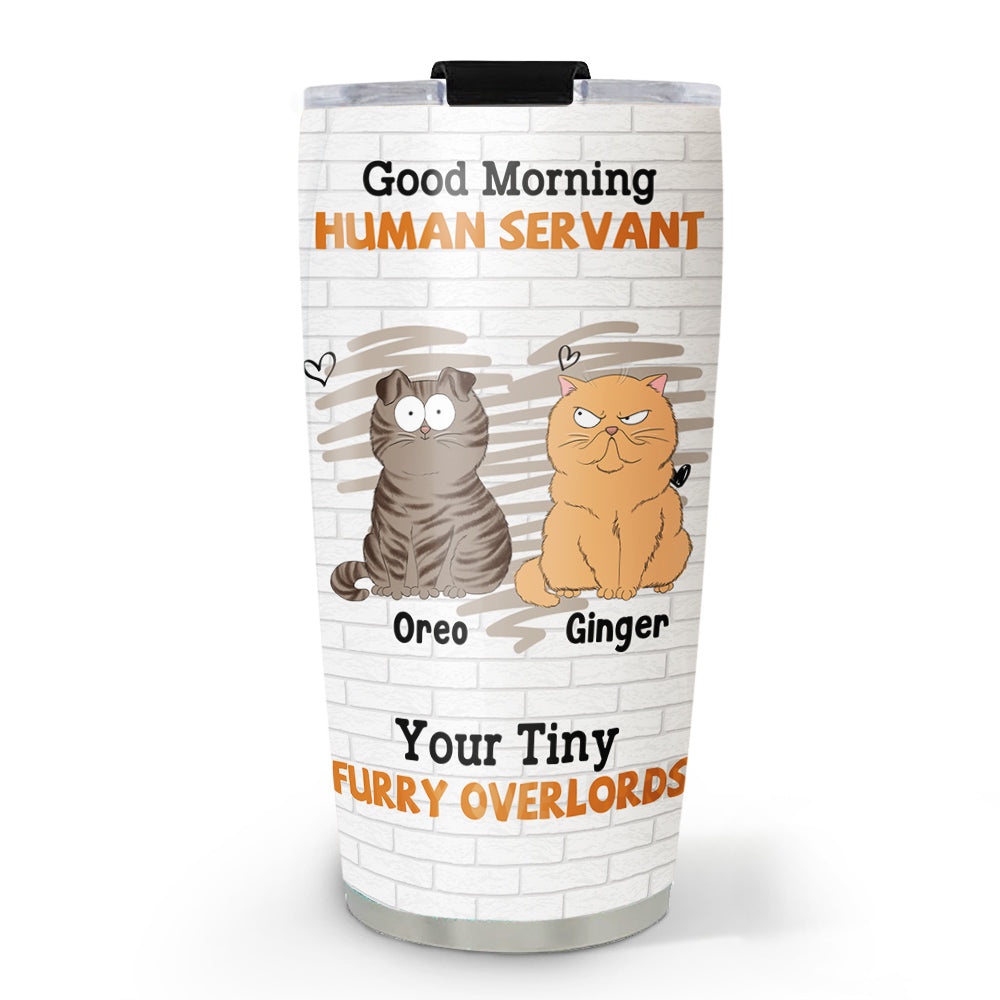 Personalized Tiny Cat Overlord Custom Tumbler - Express Your Style