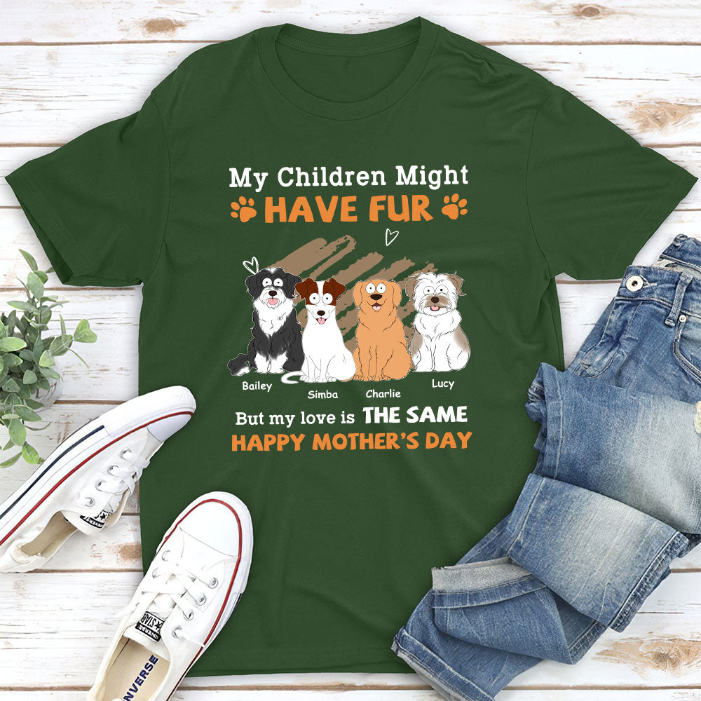 Personalized Unisex 'My Children Might Have Fur' T - Shirt for Pet Lovers
