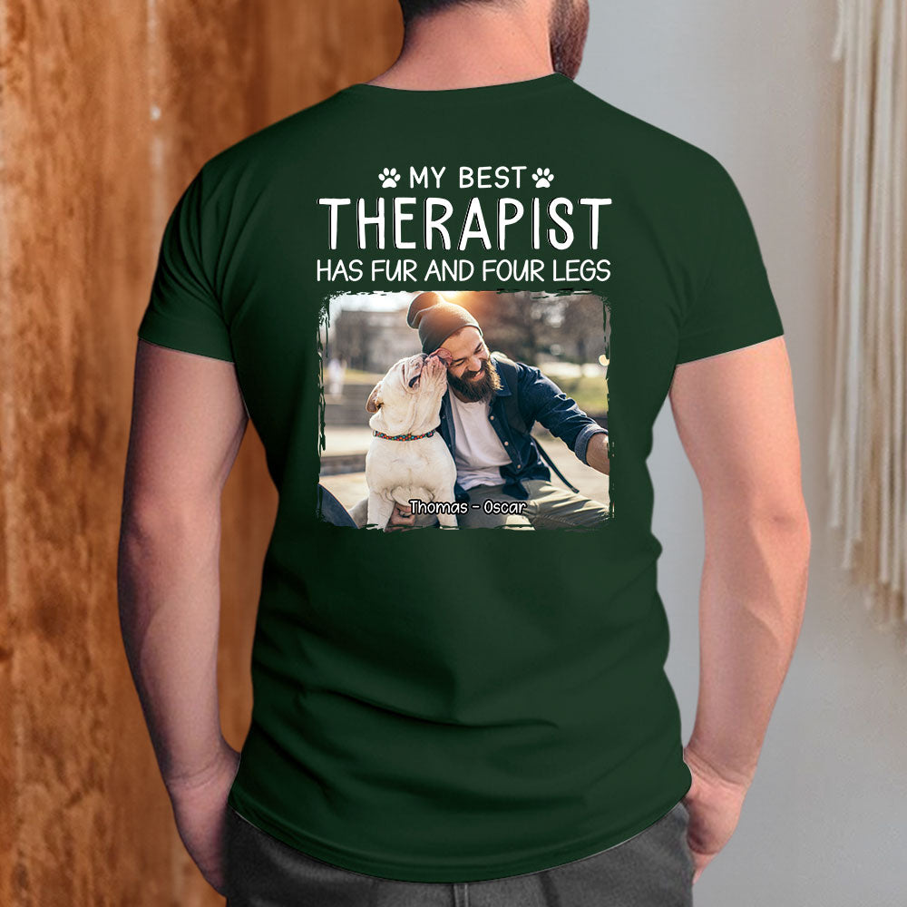 Best Personalized Custom Unisex Therapist Photo T-shirt for Pet Lovers