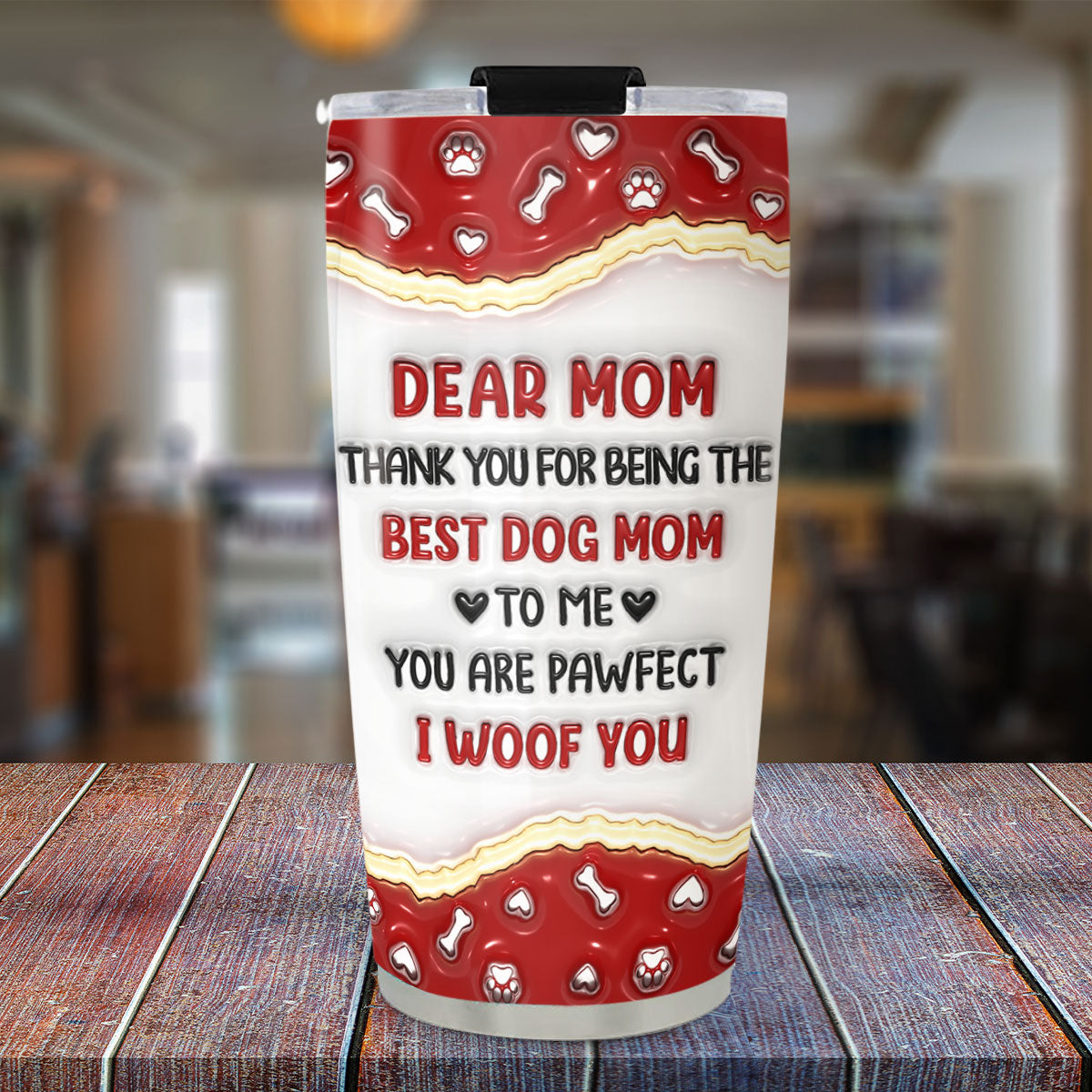 Personalized 3D Inflated Effect Thank You Tumbler for Your Beloved Family