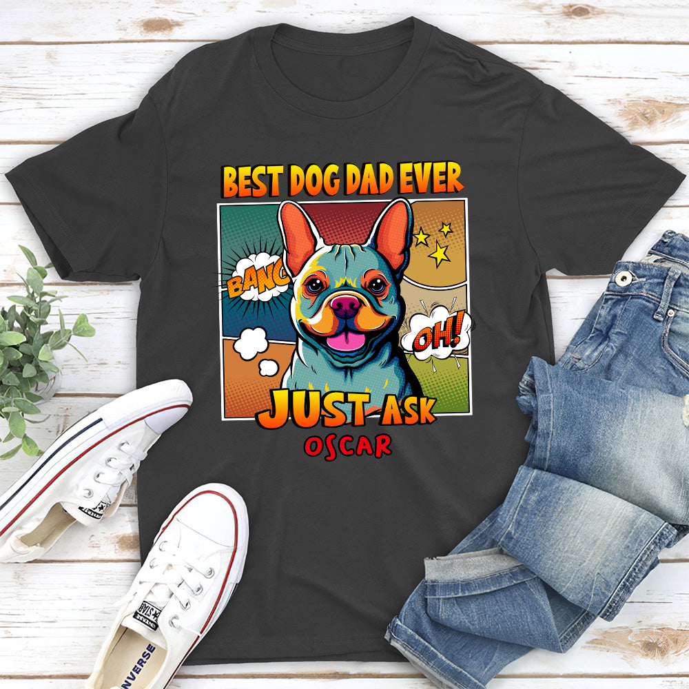 Personalized Custom Unisex Popart T-shirt for the Best Dog Moms and Dads
