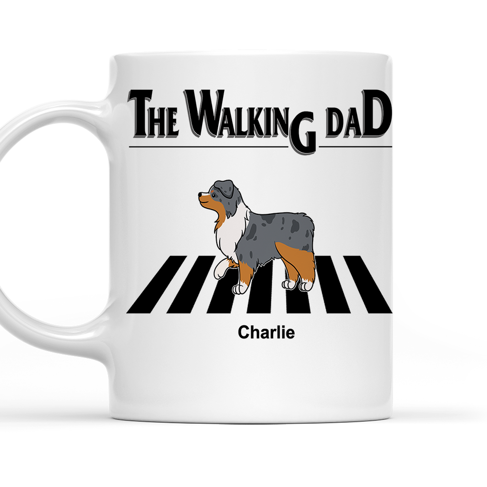 The Walking Dad 2 - Customizable Personalized Coffee Mug for Pet Lovers