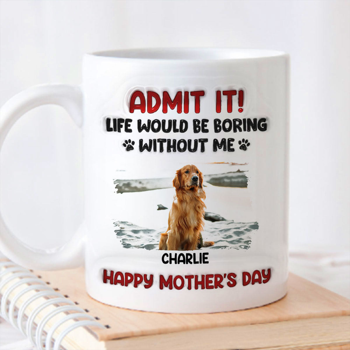 Admit It! Personalized 3D Inflated Effect Custom Ceramic Mug