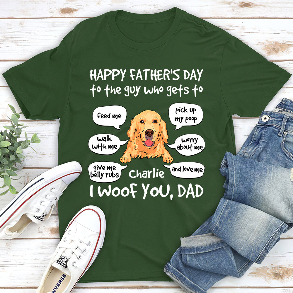Personalized Unisex 'Dog Loves You' T-shirt - Ideal Gift for Pet Lovers