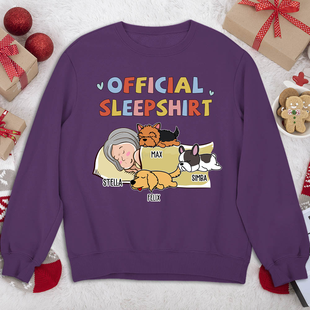 Sleeping Dog Customizable Version 2 Personalized Sweatshirt - Ideal for Pet Lovers
