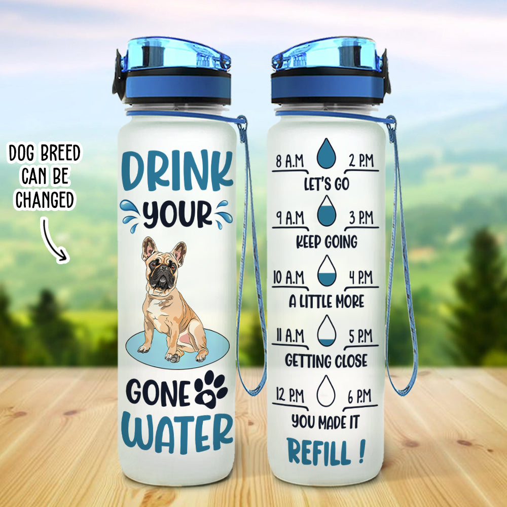 Personalized Custom Water Tracker Bottle - Ideal for Pet Lovers