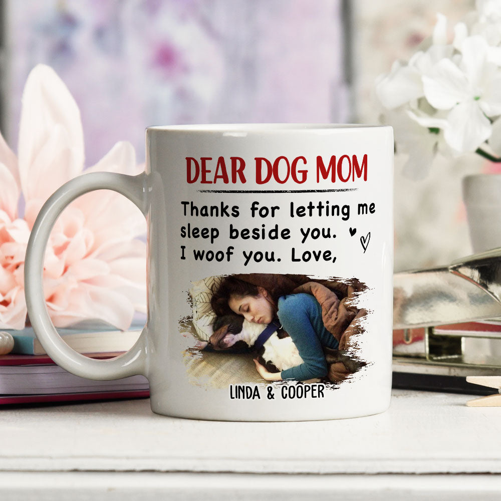 Personalized Sleep Beside You Photo Coffee Mug - Ideal Gift for Pet Lovers