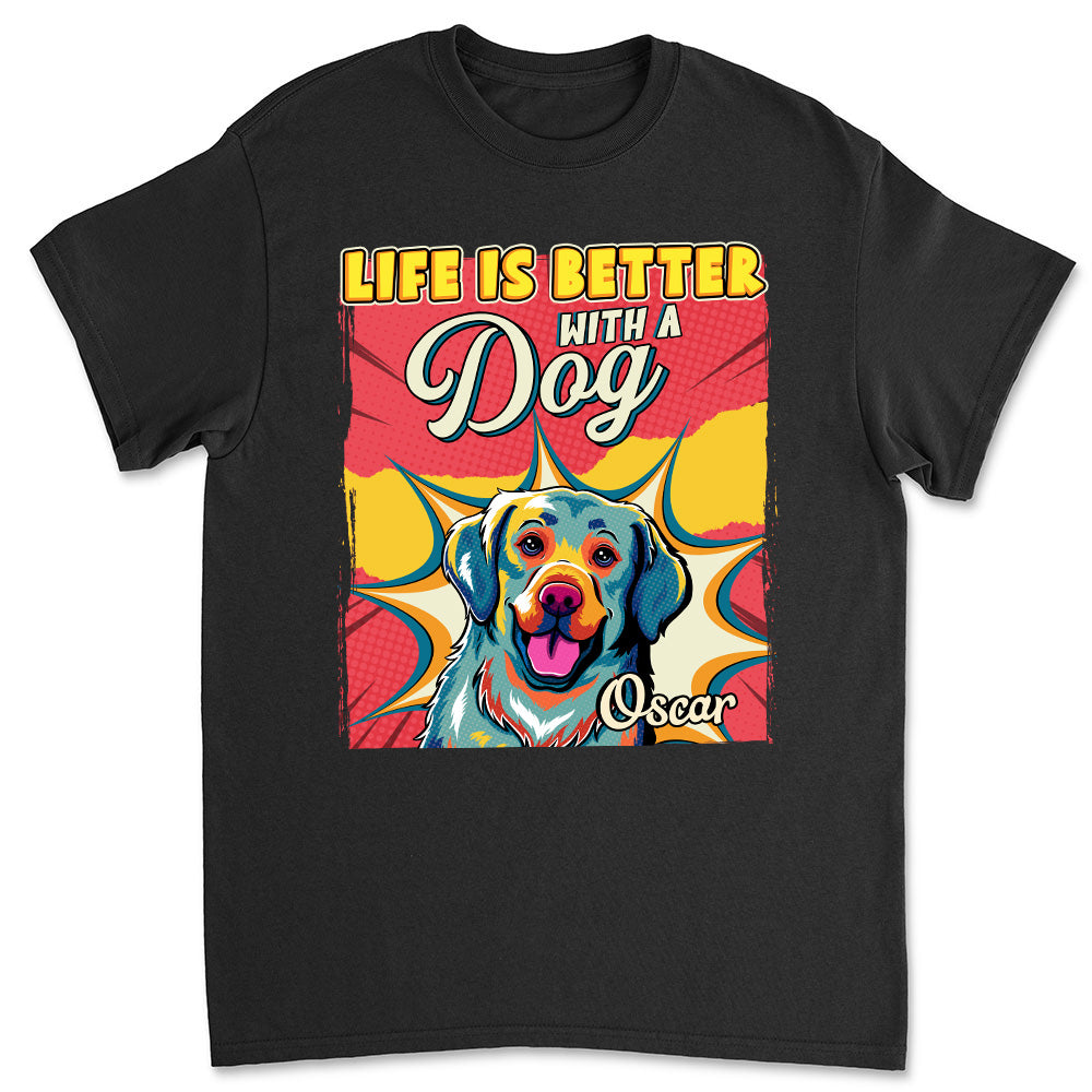 Unique Personalized Unisex Dog Popart T-shirt - Ideal Gift for Pet Lovers
