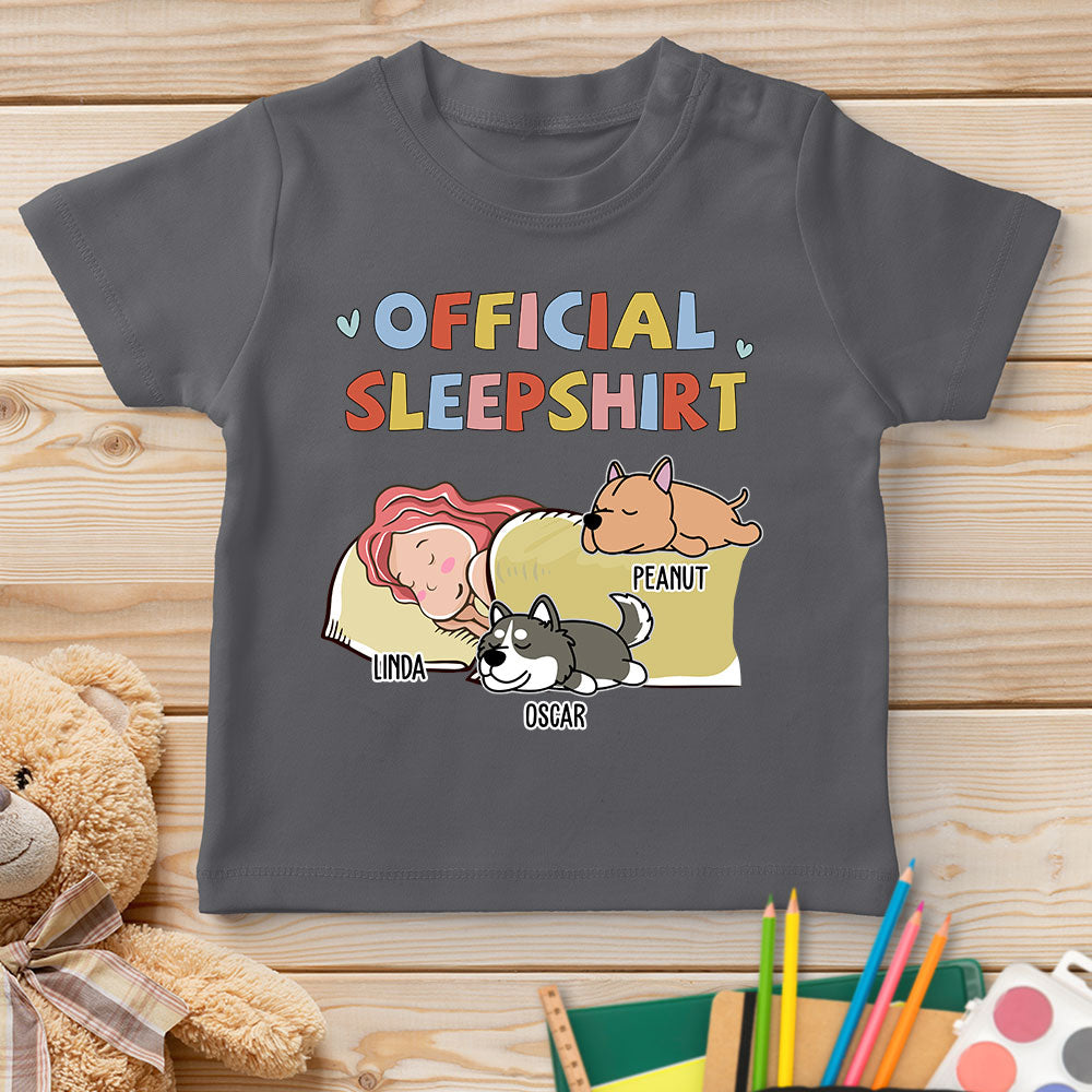 Sleeping Dog Personalized Custom Youth Sleepshirt Version 2 - Ideal T-shirt for Pet Lovers