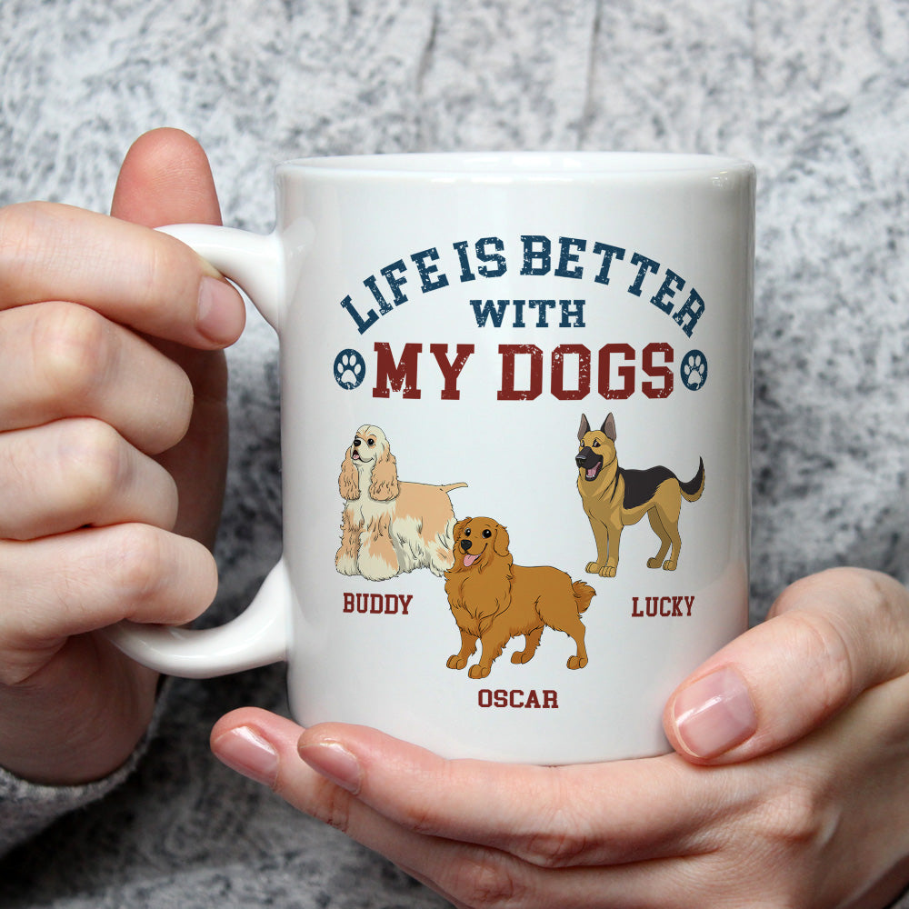 Retro Charm - Personalized Custom Coffee Mug for Pet Lovers