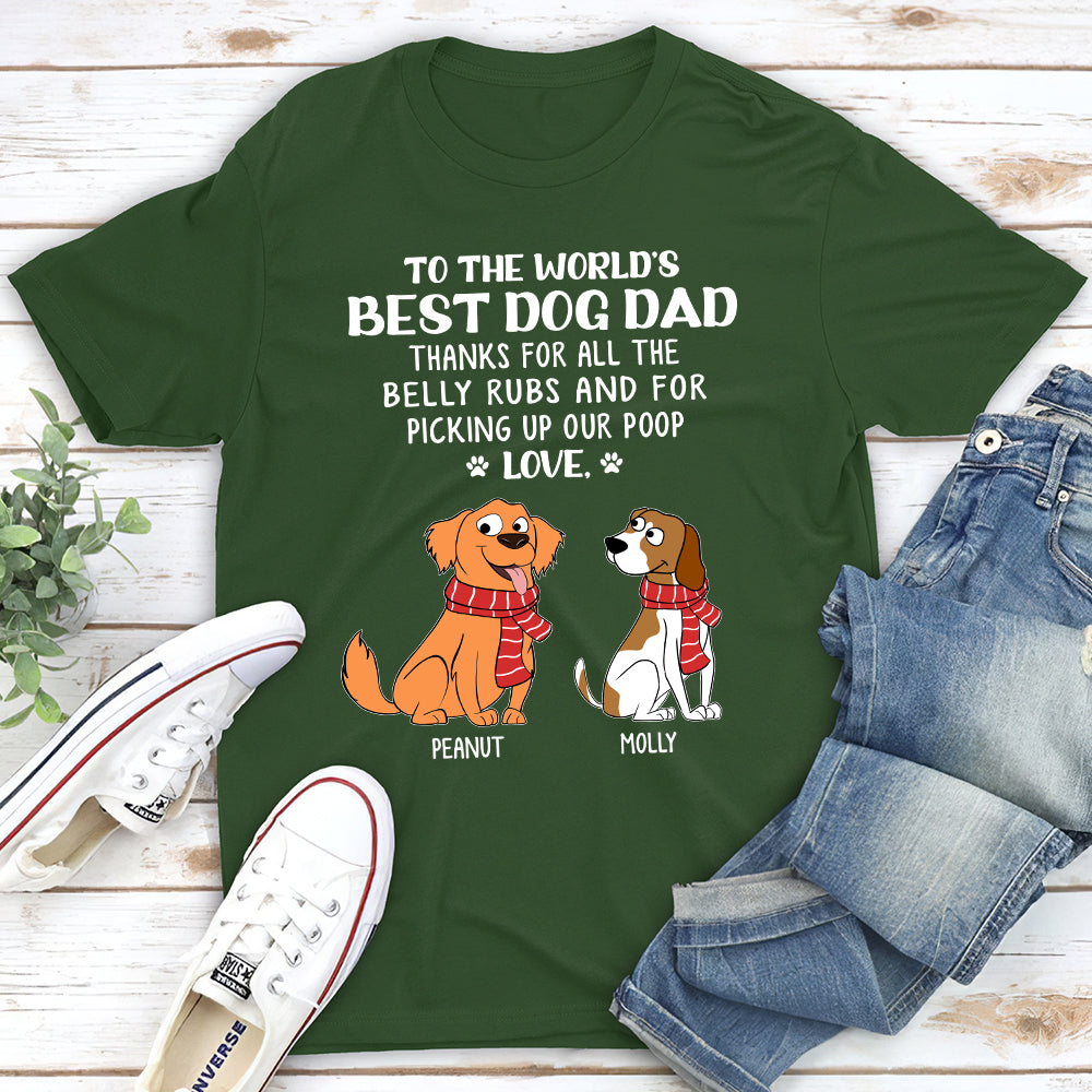 Personalized Custom Unisex Belly Rubs T-Shirt - Ideal Gift for Pet Lovers
