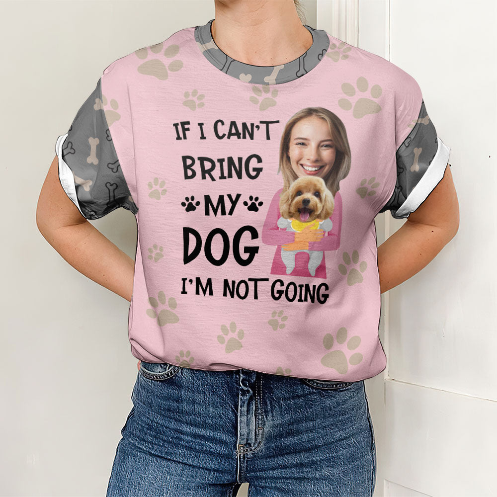 Bring My Dog - Personalized All-Over Print Custom Photo T-Shirt for Everyday Wear
