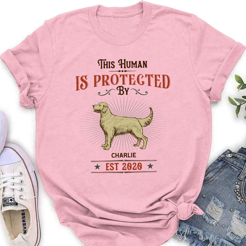 This Human Vintage - Customizable Personalized Women's Pet Lover T-shirt