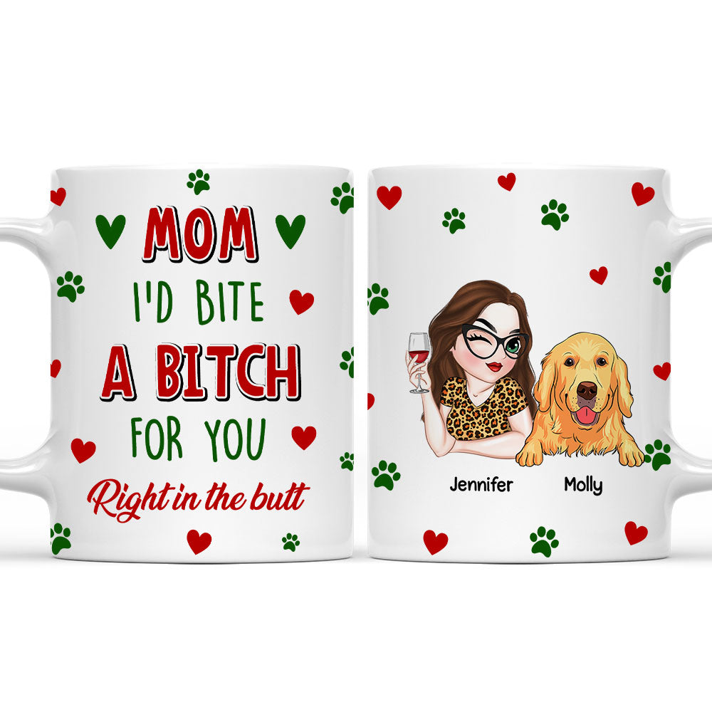 Personalized 'I'd Bite A Bitch For You' Coffee Mug - Unique Custom Gift