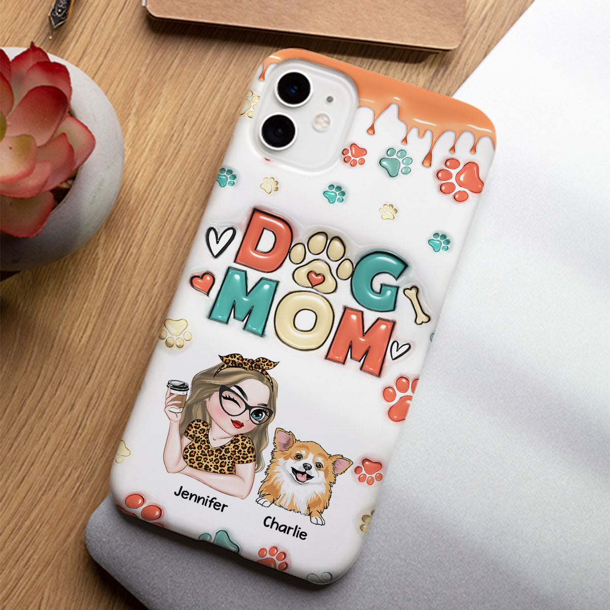 My Adorable Dog - Personalized 3D Inflated Effect Custom Phone Case