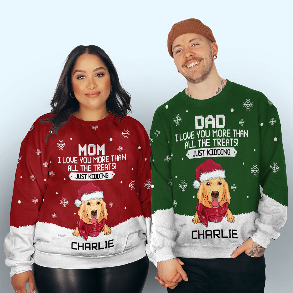 Unique Personalized All-Over-Print Sweatshirt for Pet Lovers