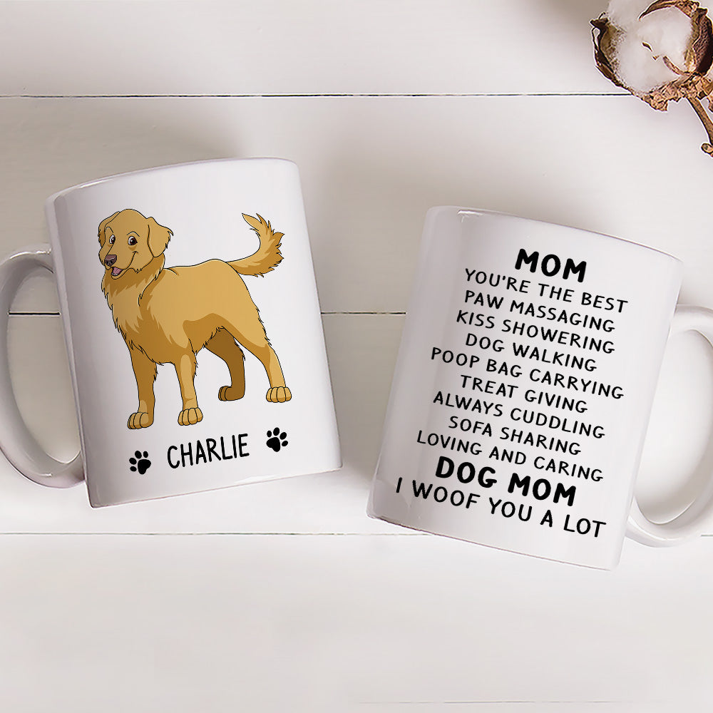 Woof You A Lot - Customized Personalized Coffee Mug for Pet Lovers