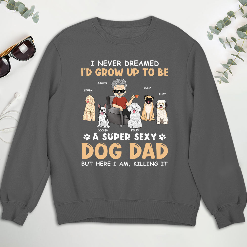 Sexy Personalized Custom Dad & Mom Sweatshirt - Ideal Gift for Pet Lovers