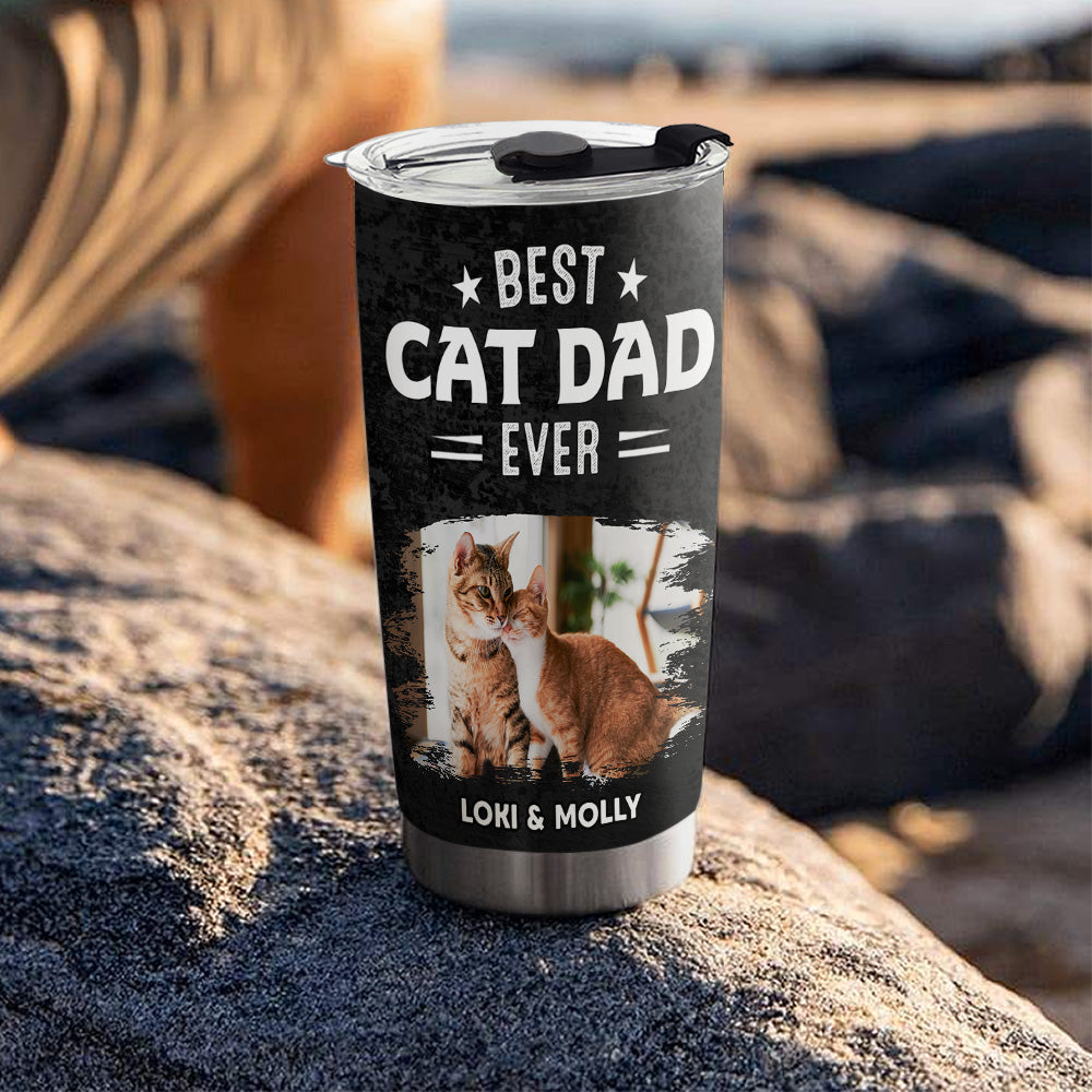 Top-Rated Personalized Custom Tumbler for Cat Dads