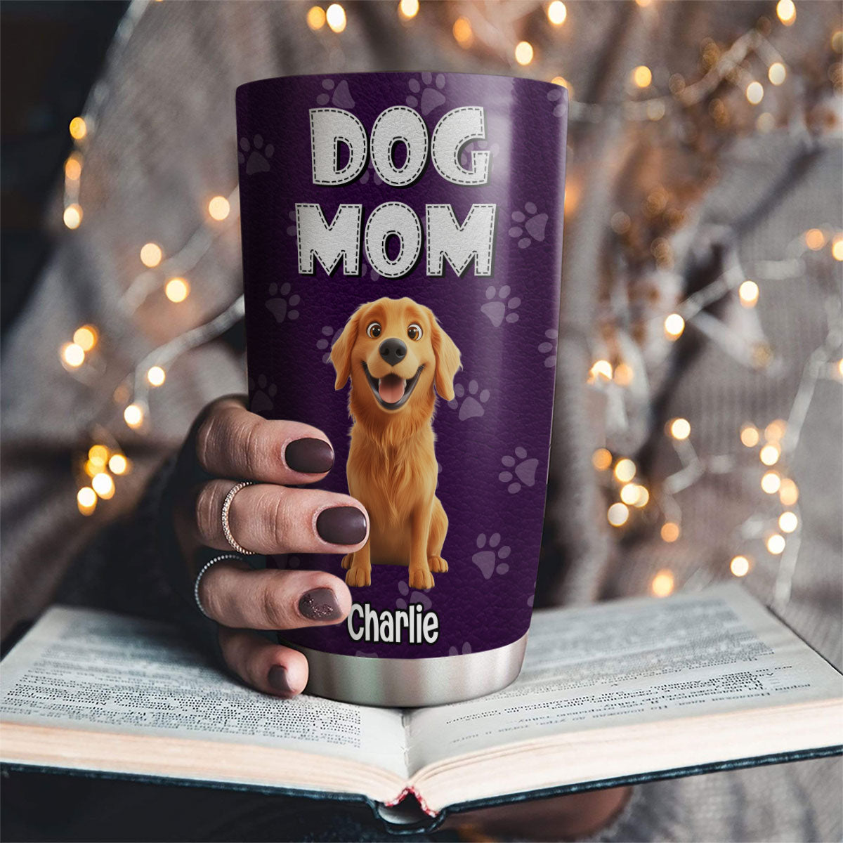 Personalized Custom Tumbler: A Little Dog's Love - Keep Drinks Fresh
