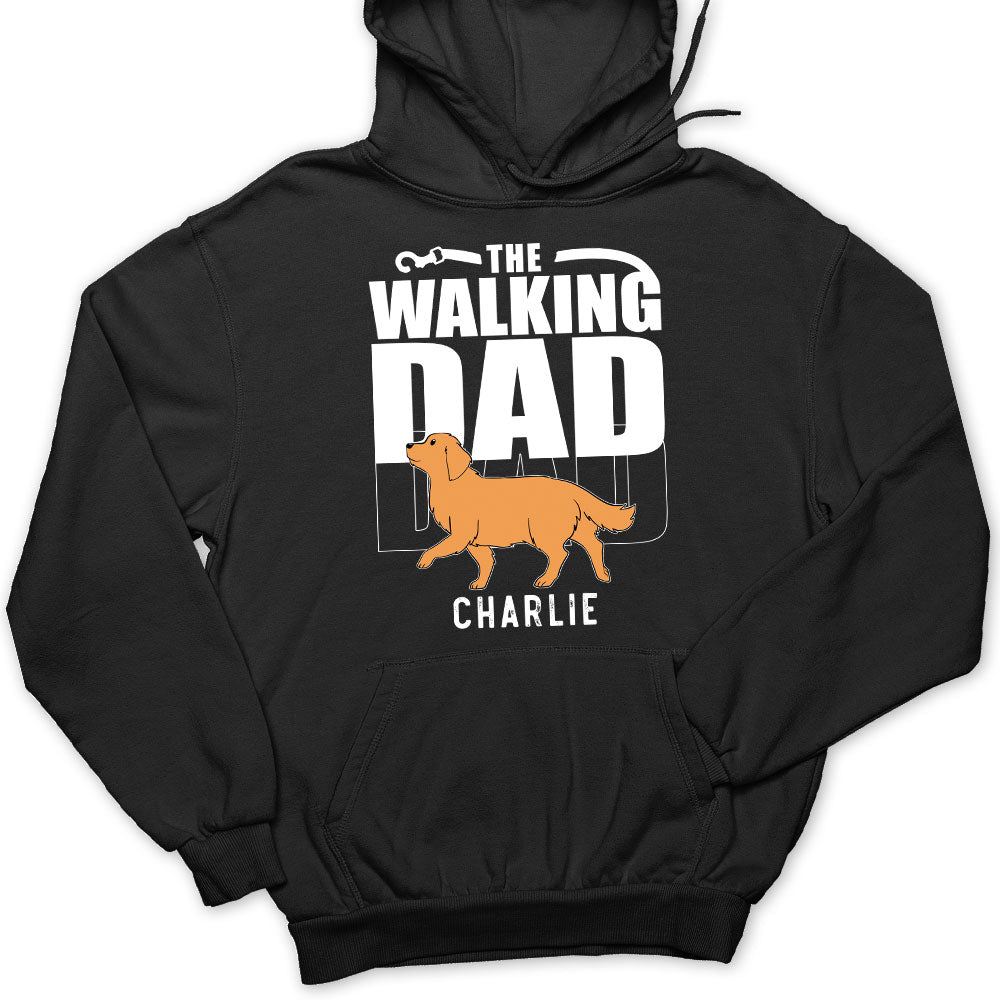 Customizable Walking Dad/Mom Personalized Hoodie - Ideal Gift for Pet Lovers