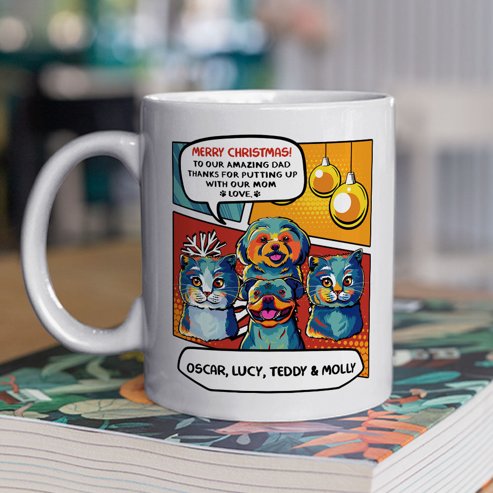 Personalized Christmas Custom Coffee Mug for Amazing Dads