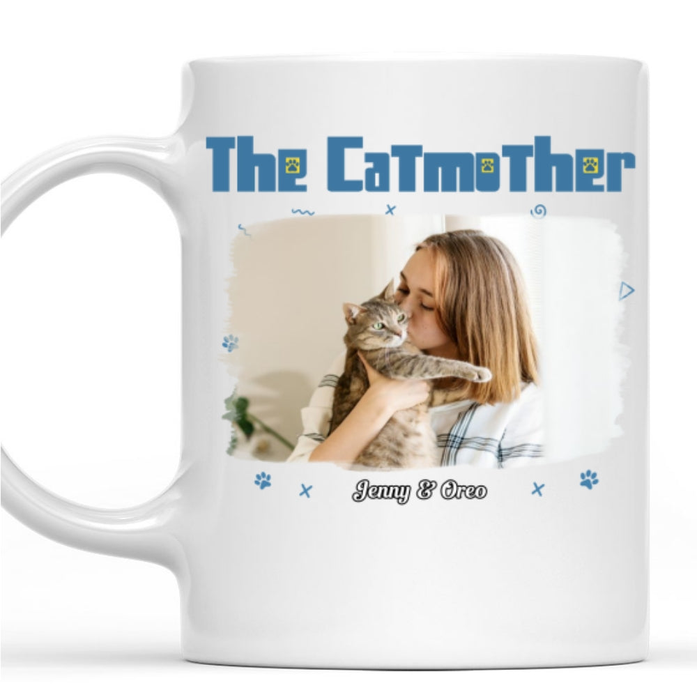 Personalized Custom Photo Coffee Mug - The Catmother's Delight