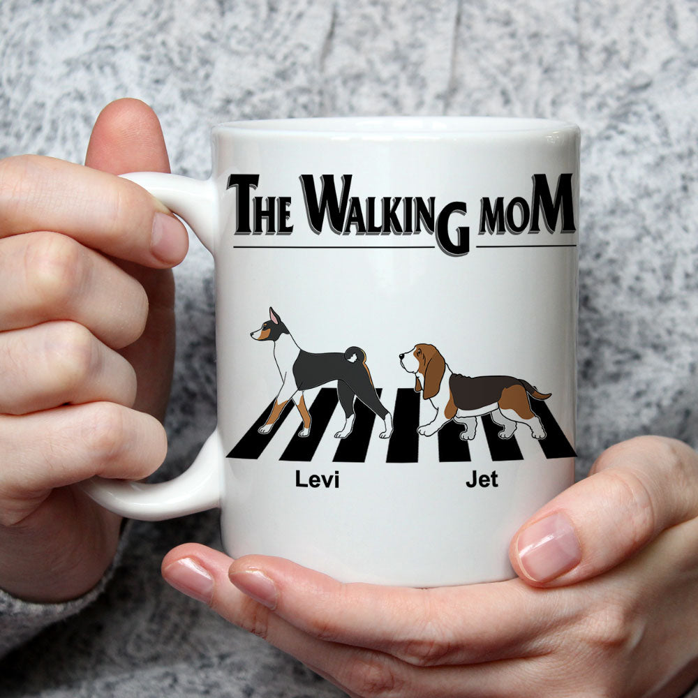 The Walking Dad 2 - Customizable Personalized Coffee Mug for Pet Lovers