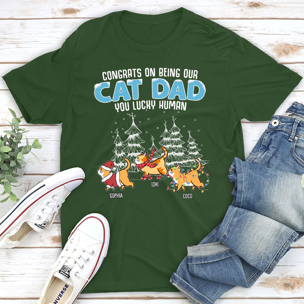 Personalized Lucky Cat Servant Unisex T - shirt: Ideal Gift for Pet Lovers