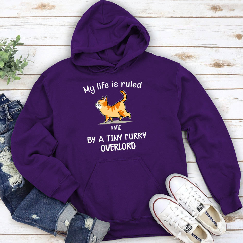 Customizable 'My Life Is Ruled By Cats' Personalized Hoodie for Pet Lovers