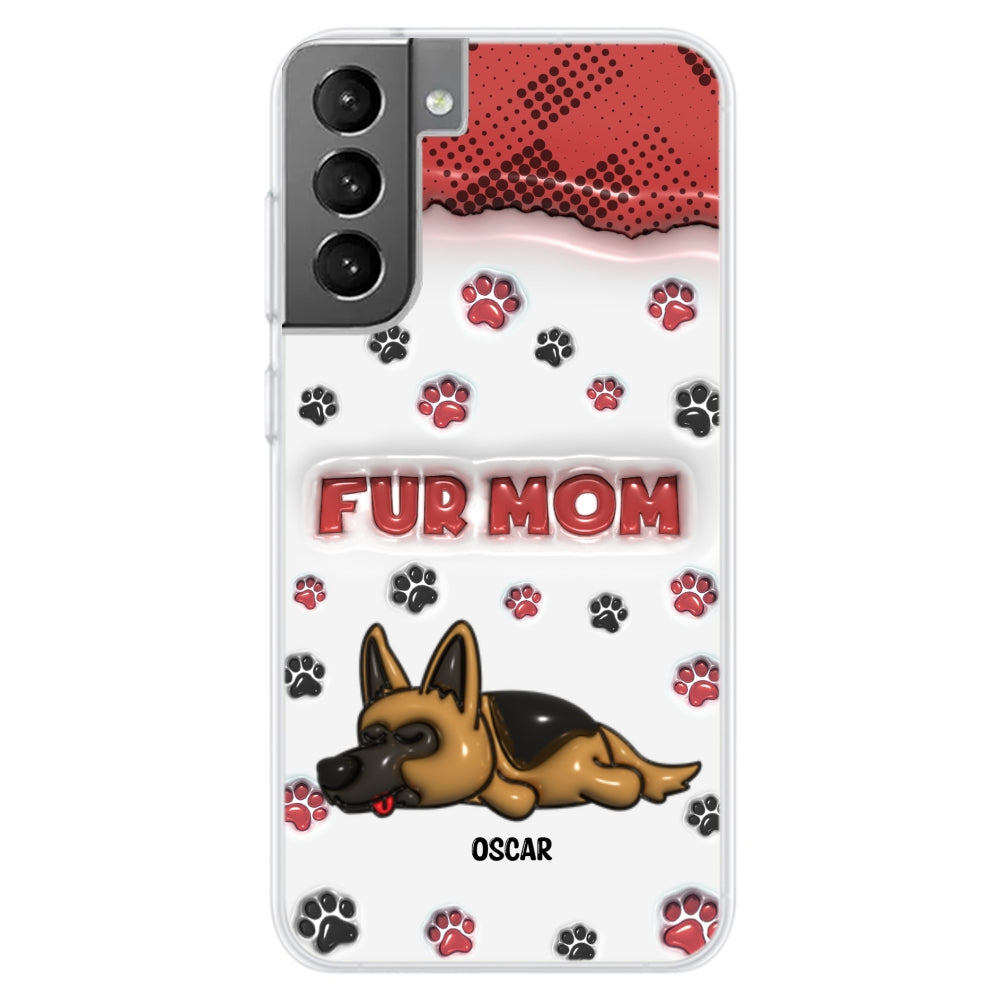 Personalized 3D Inflated Effect Phone Case - Show Your Love for Fur Moms