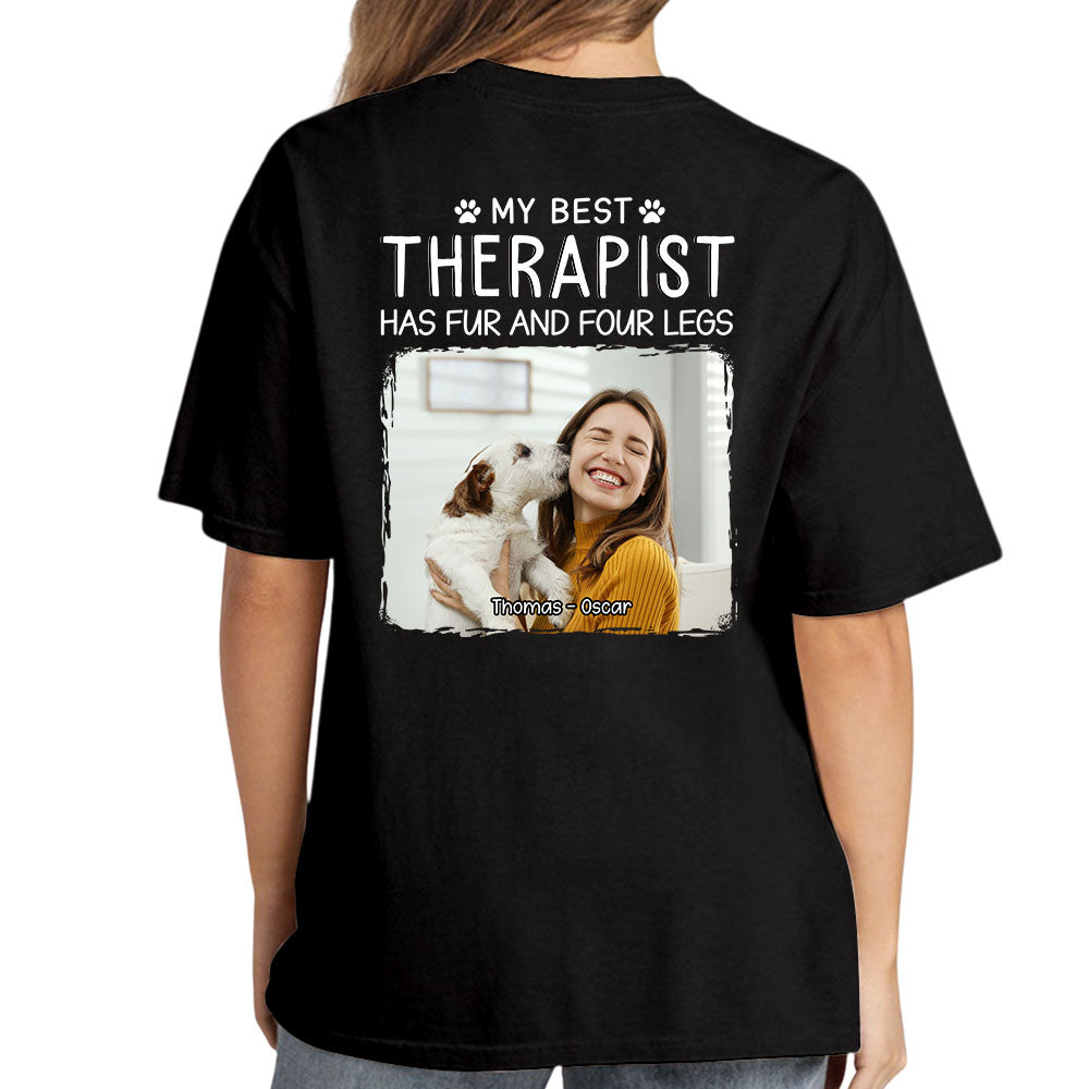 Best Personalized Custom Unisex Therapist Photo T-shirt for Pet Lovers