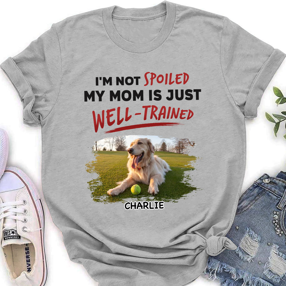 Customizable 'Our Dad Is Just Well Trained' Women's Pet Lover T-shirt